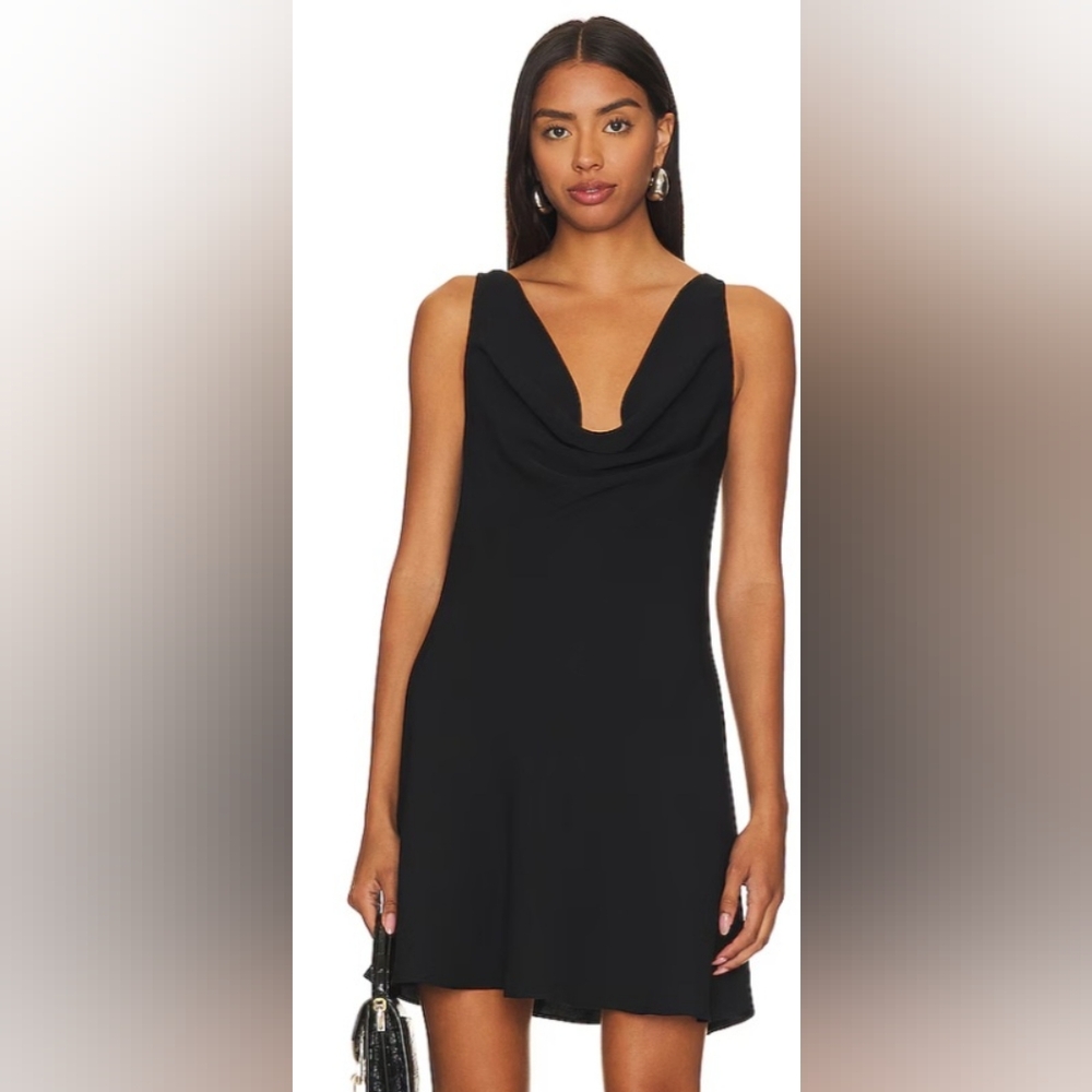 Amanda UPRICHARD Elegant Black Sleeveless Dress